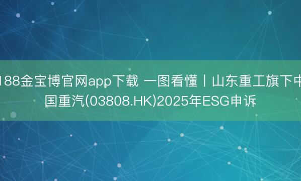 188金宝博官网app下载 一图看懂丨山东重工旗下中国重汽(03808.HK)2025年ESG申诉