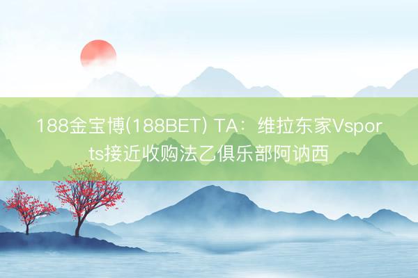188金宝博(188BET) TA:维拉东家Vsports接近收购法乙俱乐部阿讷西